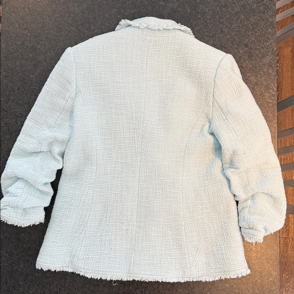 Cinq a Sept two piece suit, size 10, ice blue - Picture 7 of 10